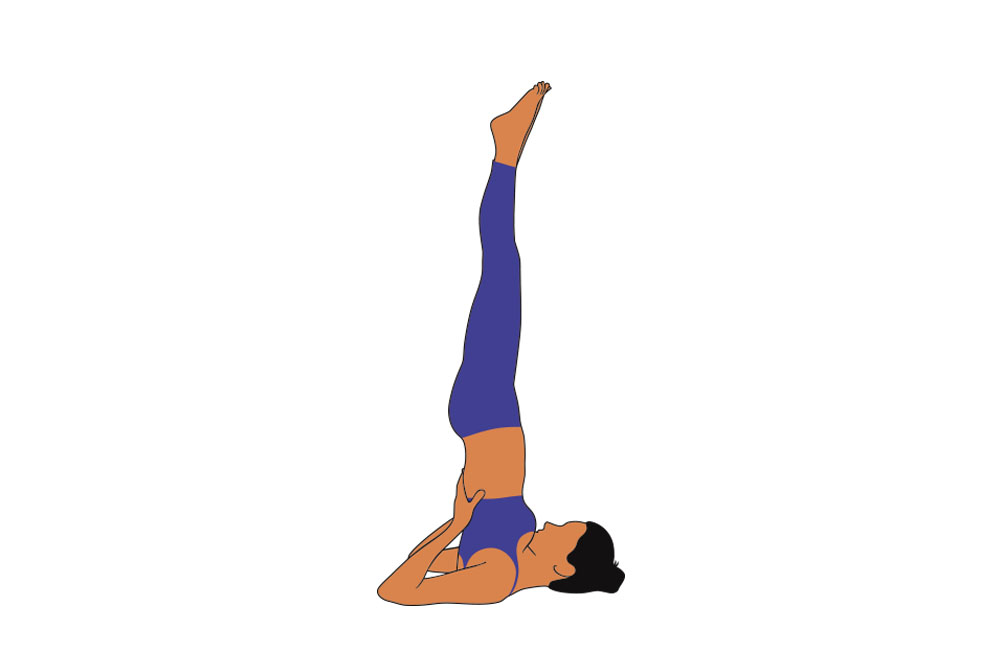 Sarvangasana (Or Shoulder Stand Pose)