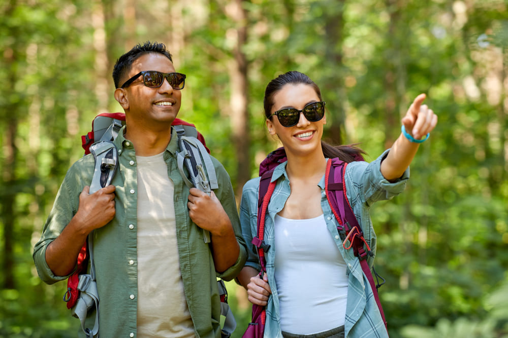 Trekking can be exhilarating when done as a pair.