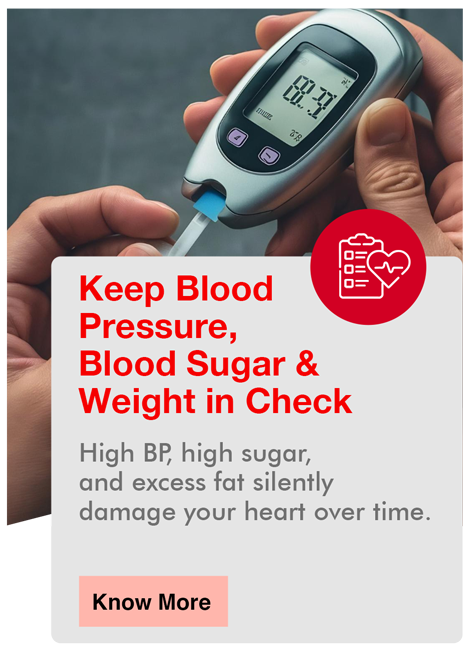 Keep Blood Pressure, Blood Sugar & Weight in Check